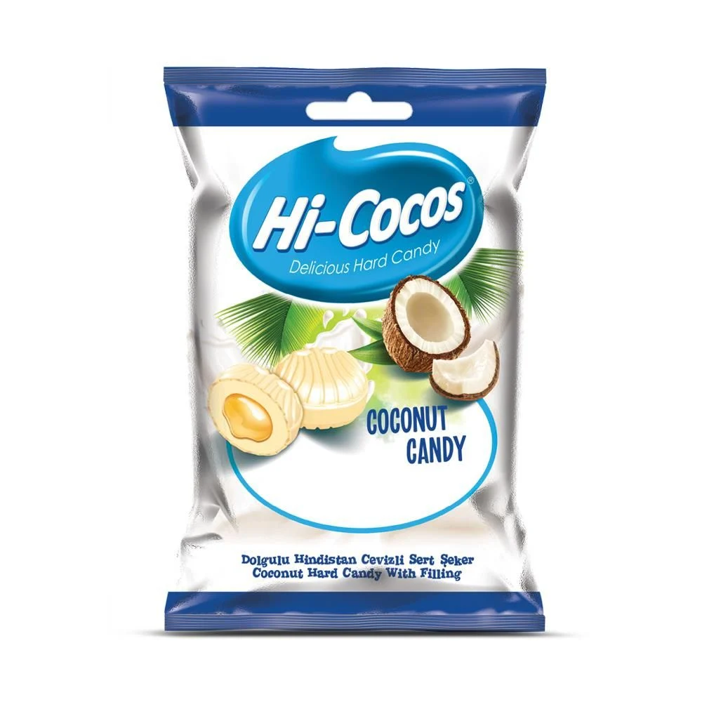 HI COCOS Hindistan Cevizli Sert Şeker 350g (1 Poşet)